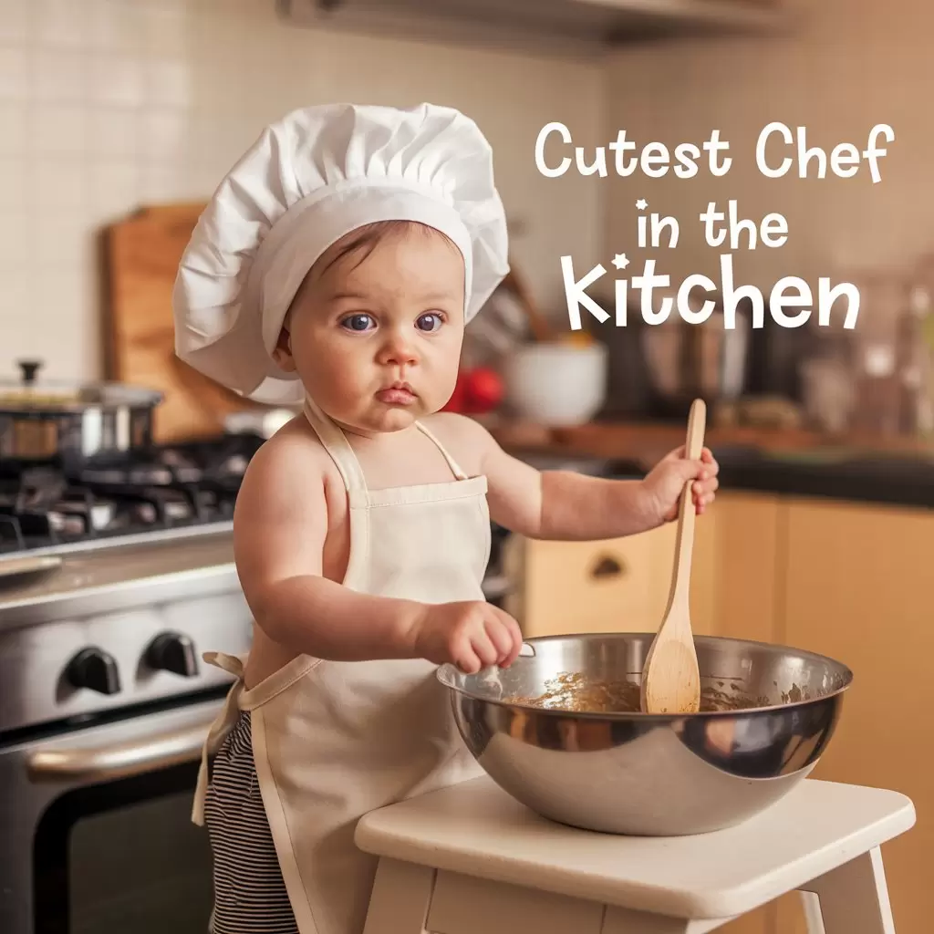 Cutest chef in the kitchen