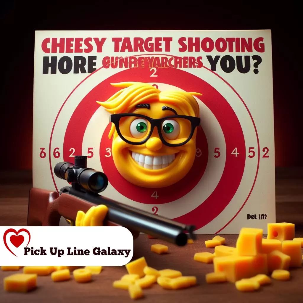 Cheesy Target Shooting Pick Up Lines