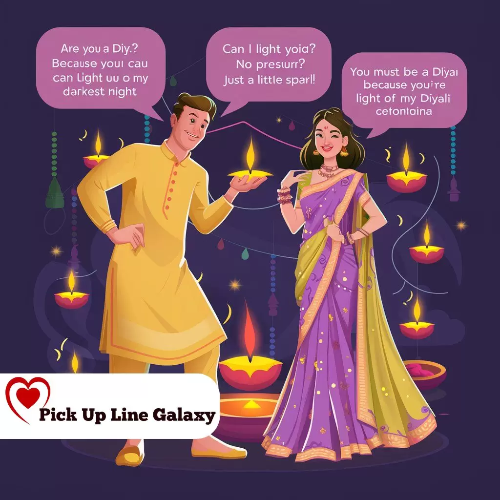 Diwali Pick Up Lines for Him