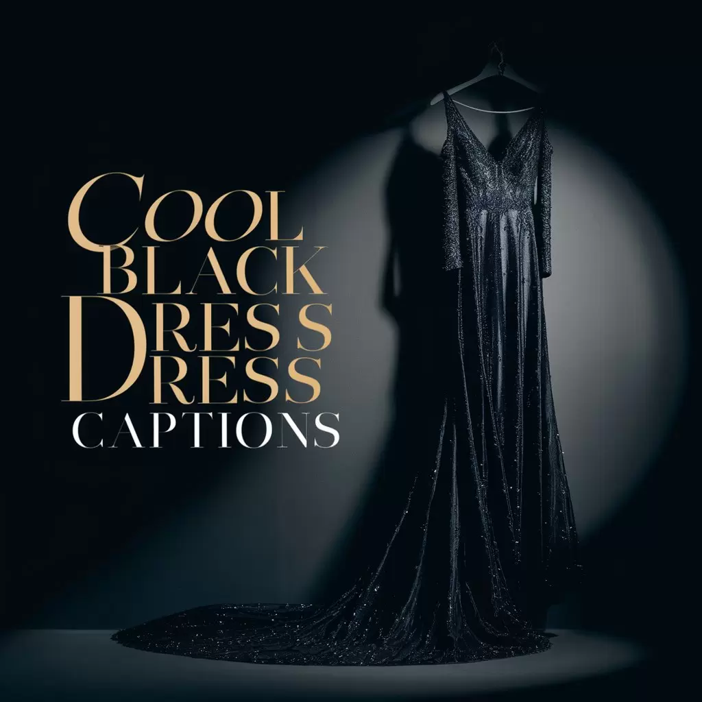 Cool Black Dress Captions 