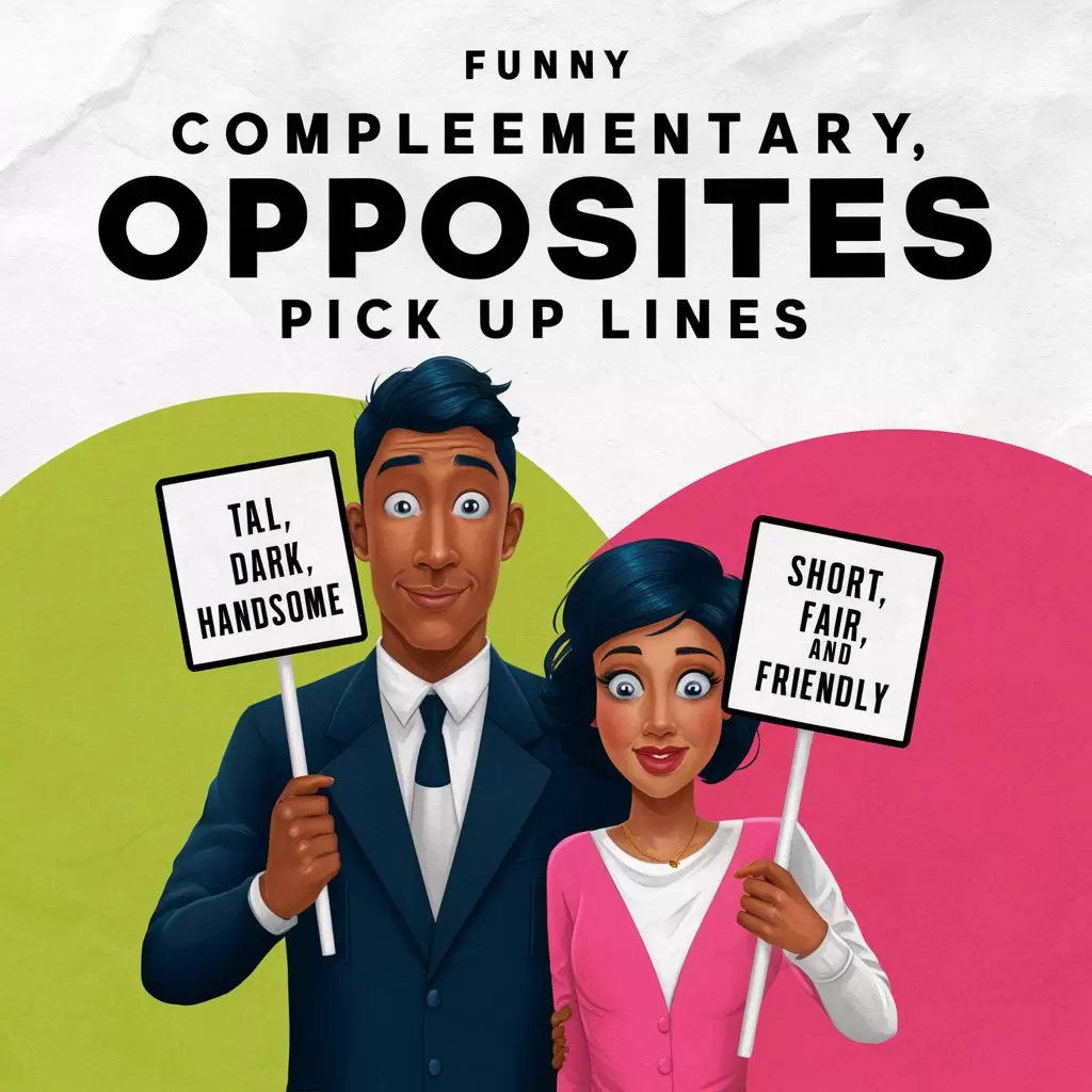 Funny Complementary Opposites Pick Up Lines 