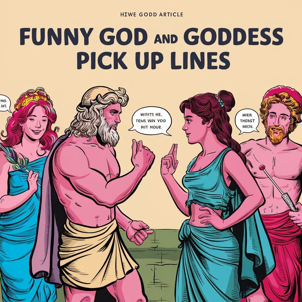 Funny God and Goddess Pick Up Lines