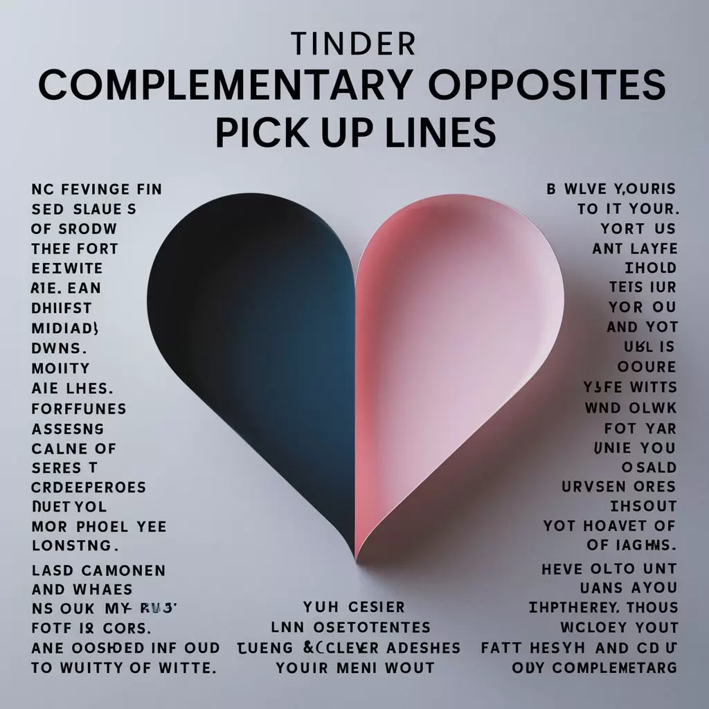 Tinder Complementary Opposites Pick Up Lines 