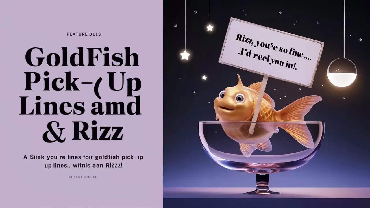 Goldfish Pick Up Lines And Rizz