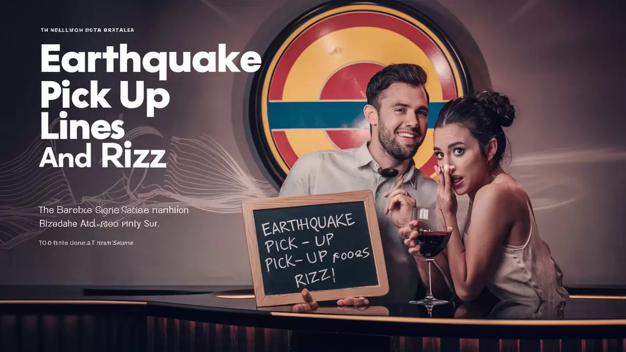 Earthquake Pick Up Lines And Rizz