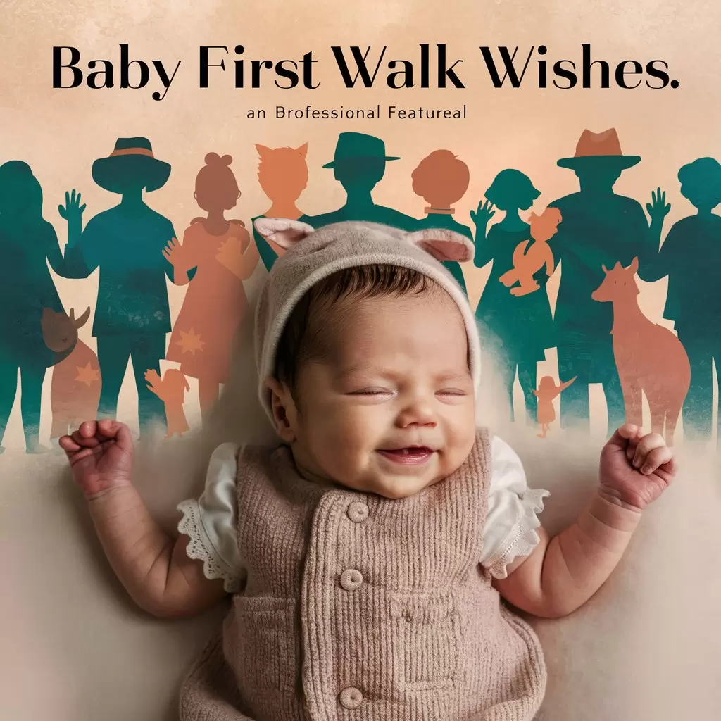 Baby first walk wishes