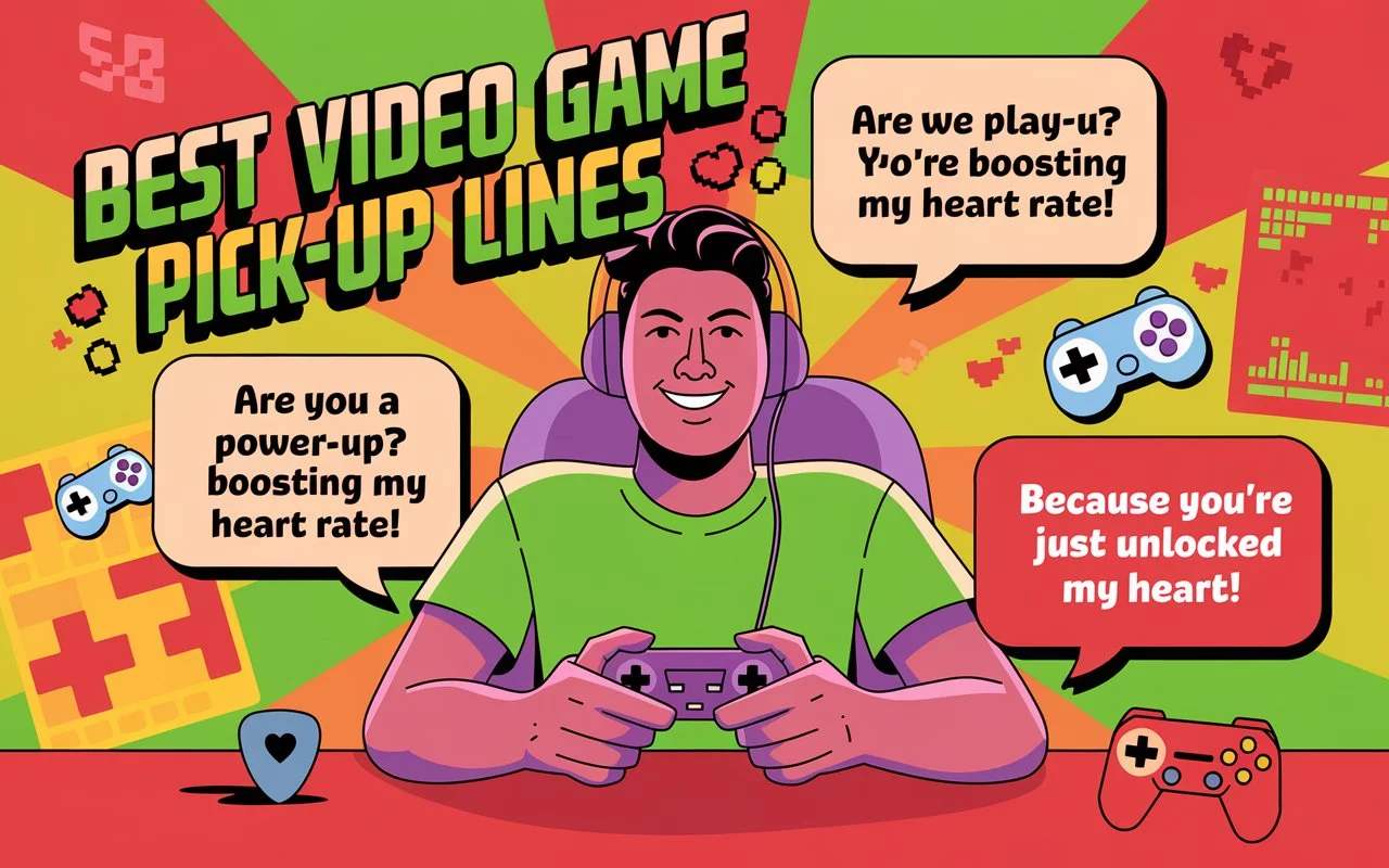 413+ Best Video Game Pick-Up Lines 🎮💘