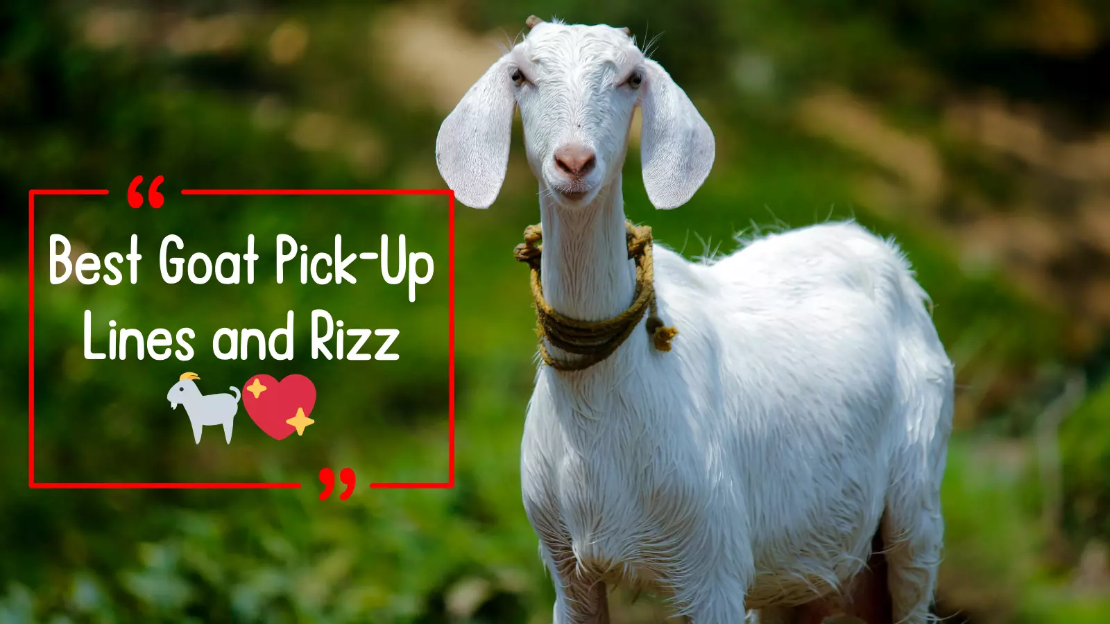 Goat Pick-Up Lines