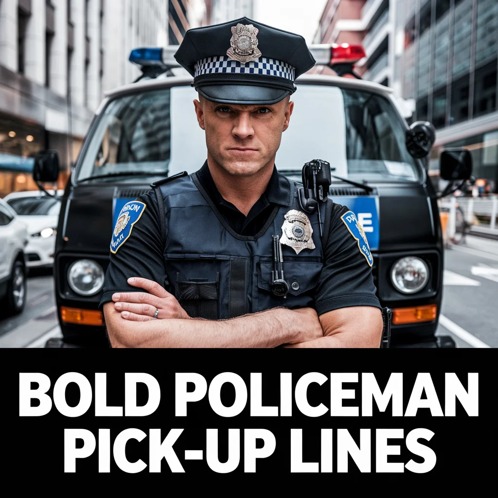  Bold Policeman Pick-Up Lines