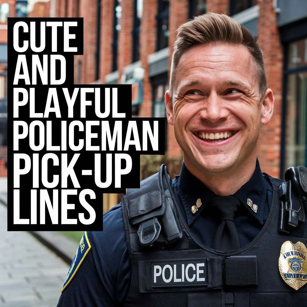 Cute and Playful Policeman Pick-Up Lines